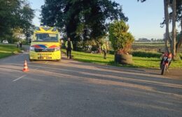 Motorrijder onderuit op Zethuisterweg