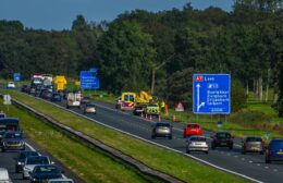 Auto’s botsen op A7