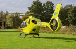 Traumaheli inzet in Grootegast